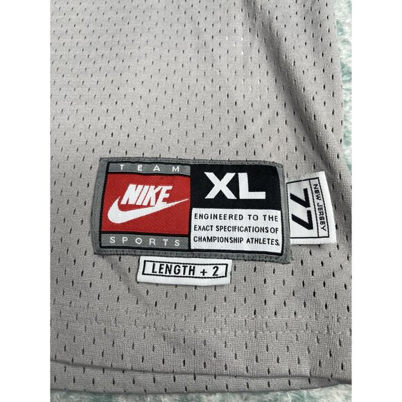 Jason Kidd # 5 Nike New Jersey Nets Men NBA Gray Rewind 77 L+2 Basketball VTG XL - Picture 3 of 5